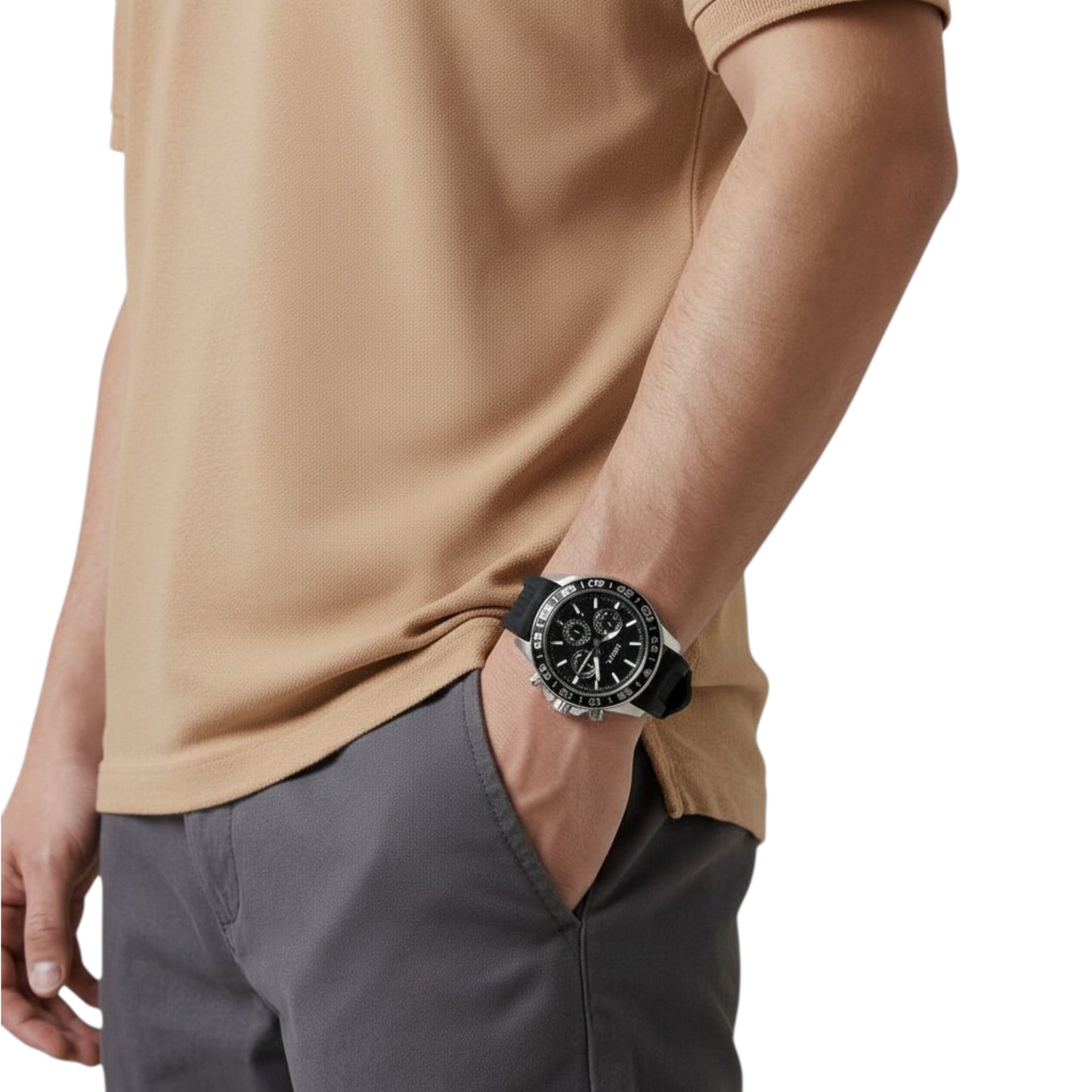 Reloj Fossil Bannon de hombre pulsera de silicona 45 mm BQ2494 / ENVÍO GRATIS