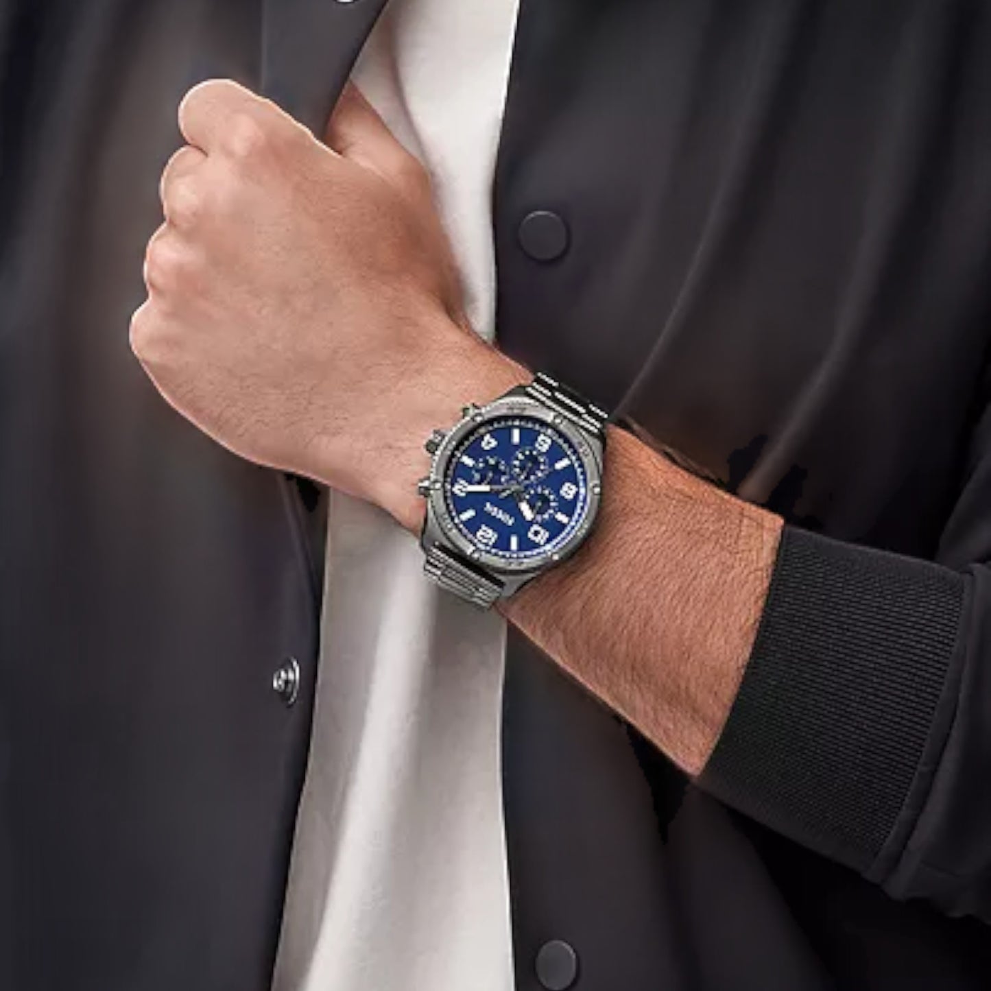 Reloj Fossil Brox de hombre pulsera de metal BQ2798 / ENVÍO GRATIS