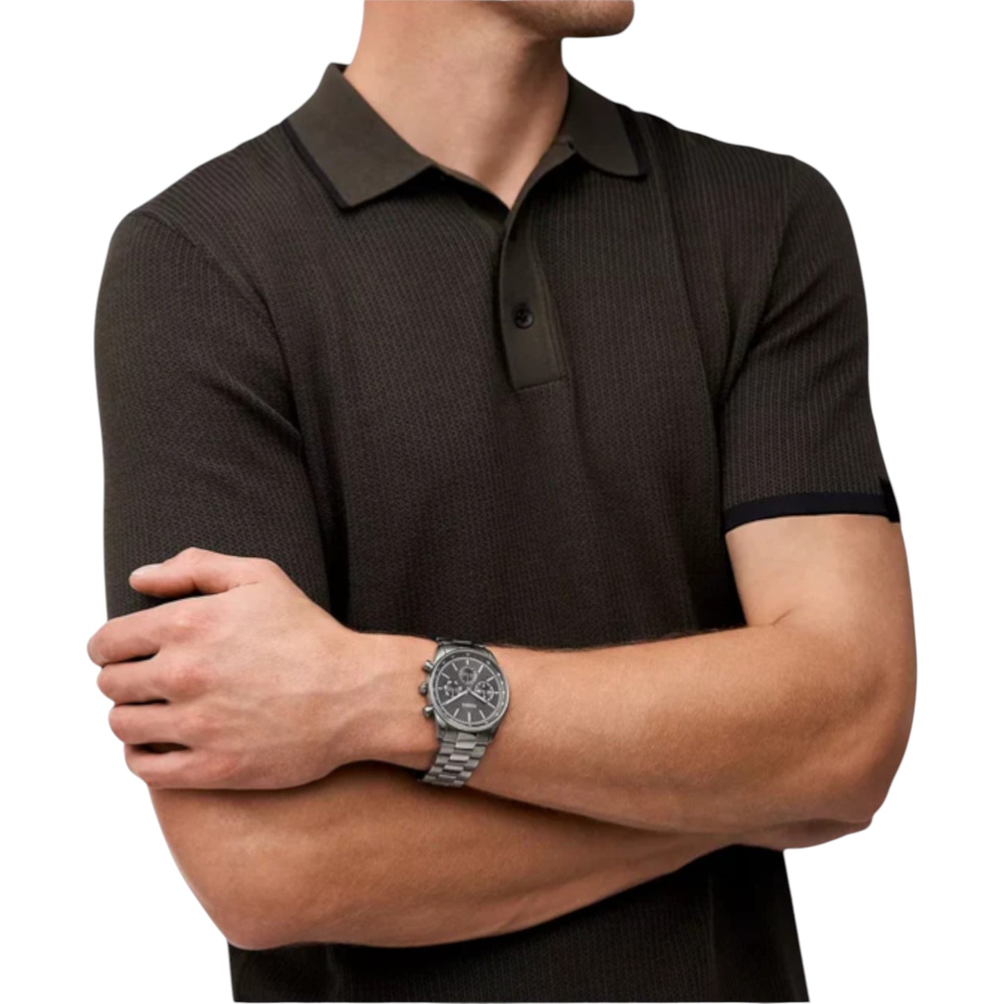 Reloj Fossil Sullivan multifunción de acero inoxidable ahumado BQ2854 / ENVÍO GRATIS