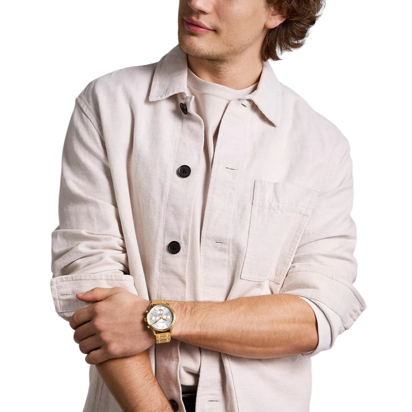 Reloj Fossil Fenmore Multifunción Tono Dorado Acero Inoxidable Reloj BQM2809 / ENVÍO GRATIS