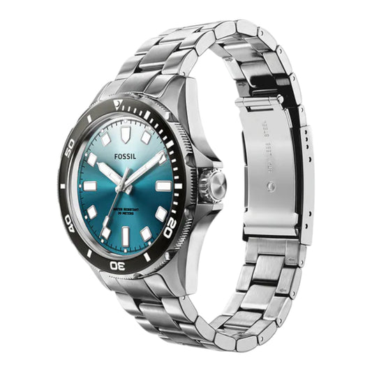 Reloj Fossil Dalton City Deep, correa de acero inoxidable plateada BQM7138 / ENVÍO GRATIS