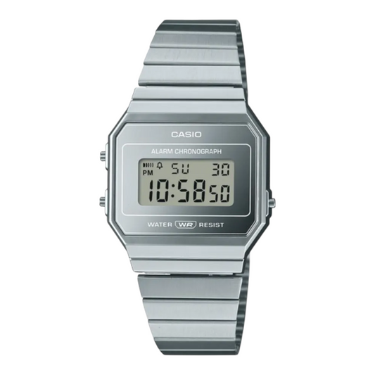 Reloj Casio Vintage A700WEV-7A Unisex Acero Inoxidable - Plata / ENVÍO GRATIS.