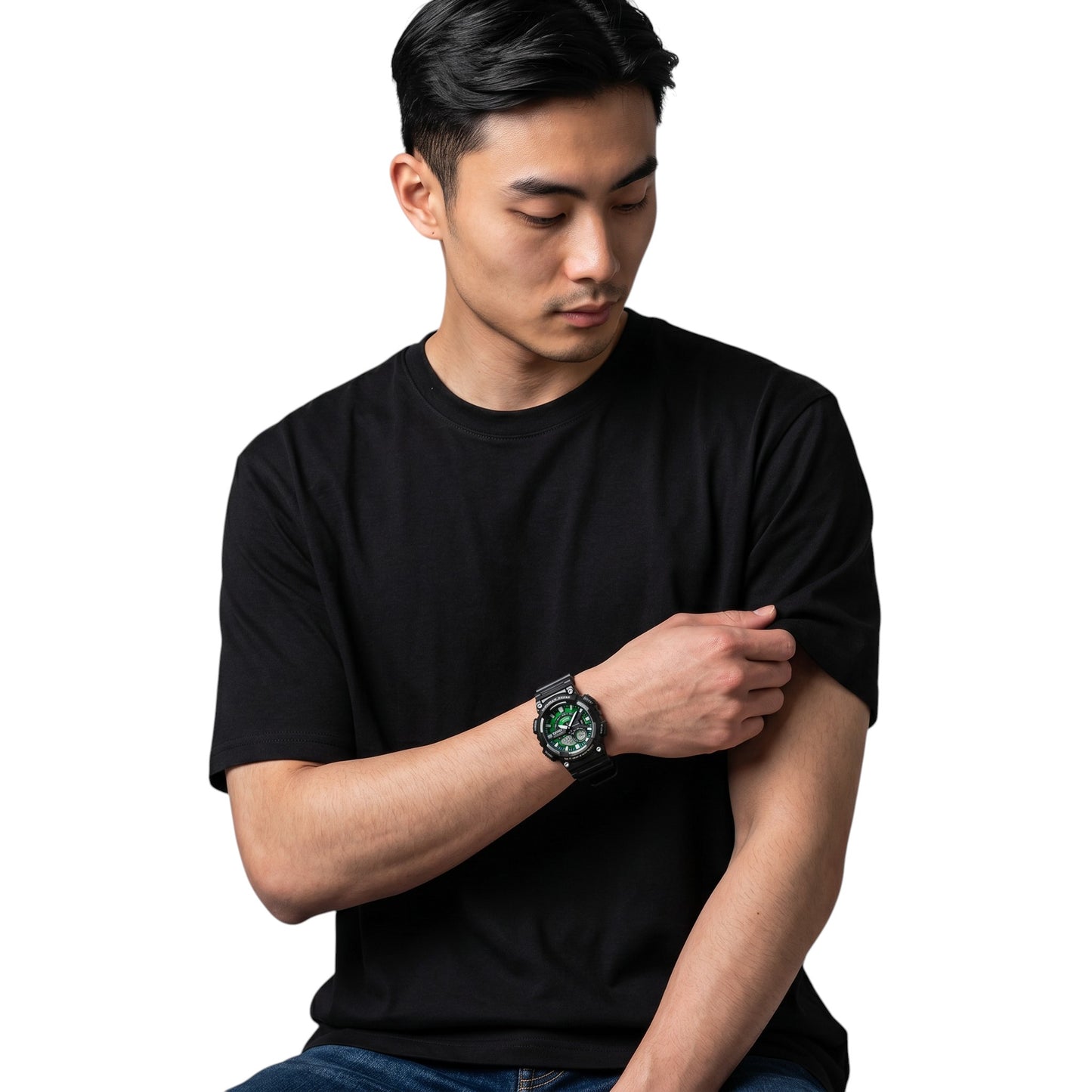 Reloj Casio de hombre correa de silicona AEQ-110W-3A2V / ENVÍO GRATIS.