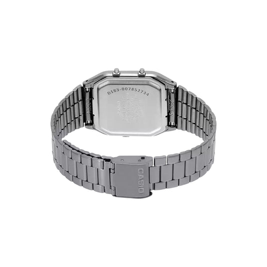 Reloj para hombre AQ-230GG-2A con correa de acero inoxidable gris. / ENVÍO GRATIS.