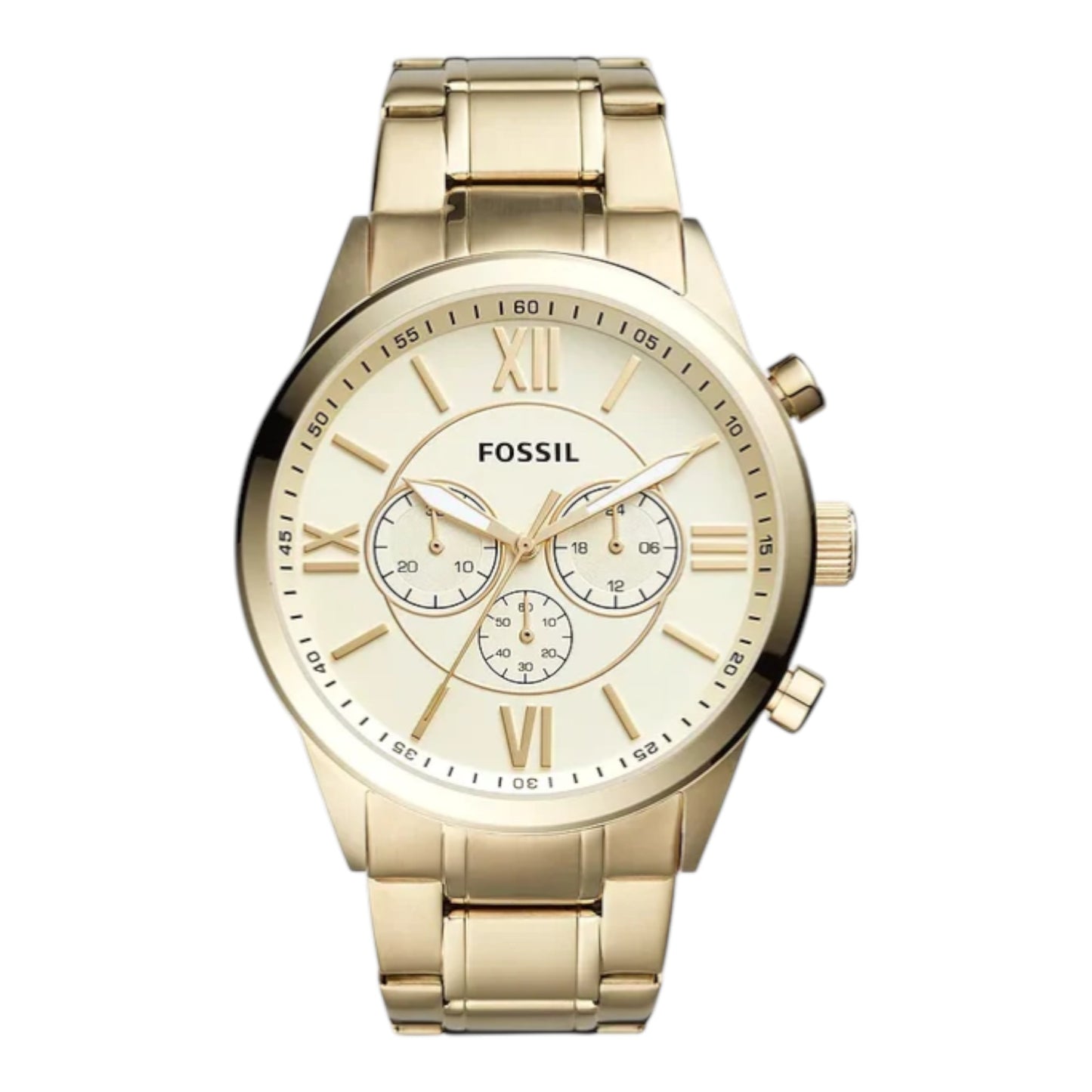 Reloj Fossil Flynn Cronógrafo de acero inoxidable en tono dorado BQ1128IE / ENVÍO GRATIS