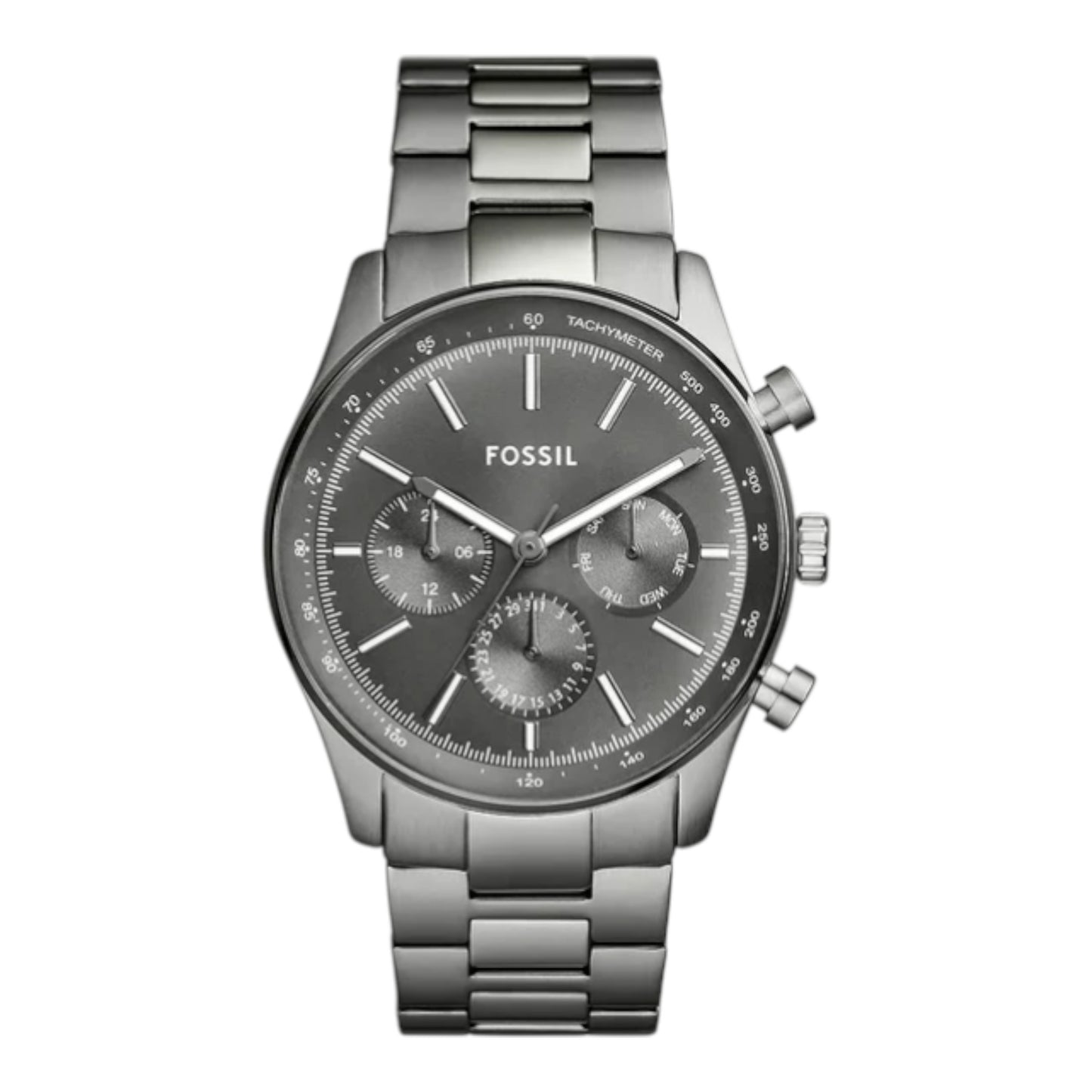 Reloj Fossil Sullivan multifunción de acero inoxidable ahumado BQ2854 / ENVÍO GRATIS