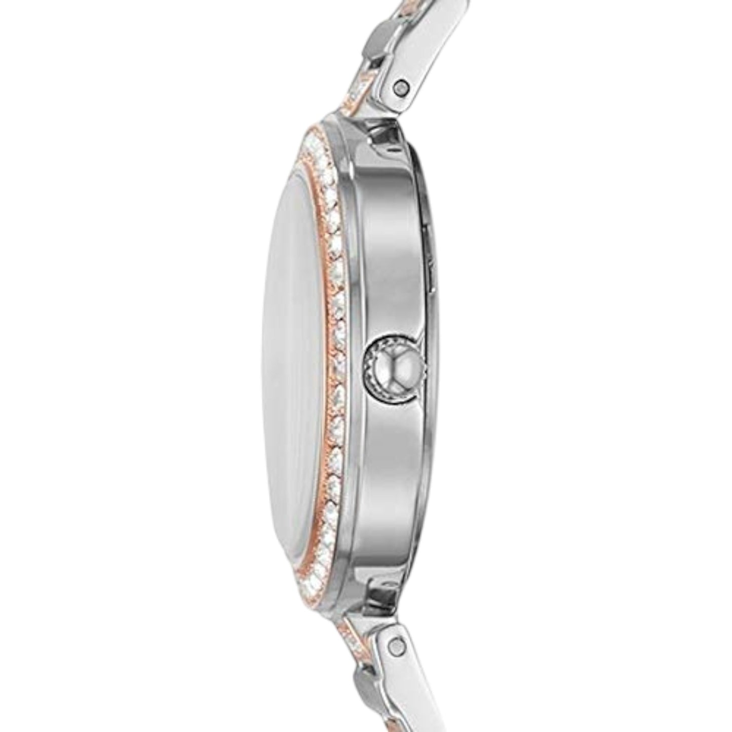 Reloj Fossil Karli analógico con esfera plateada para mujer BQ3337 / ENVÍO GRATIS