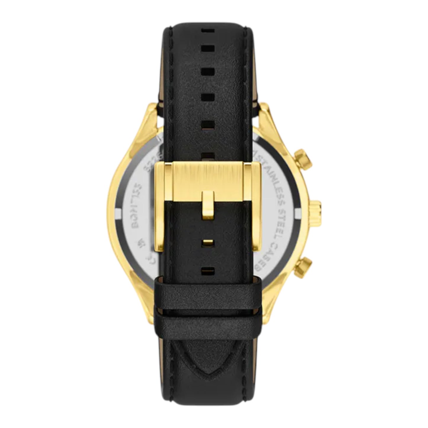 Reloj Fossil cronógrafo Fenmore Classic, con correa de cuero genuino negro BQM7133 / ENVÍO GRATIS