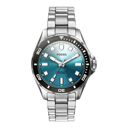 Reloj Fossil Dalton City Deep, correa de acero inoxidable plateada BQM7138 / ENVÍO GRATIS