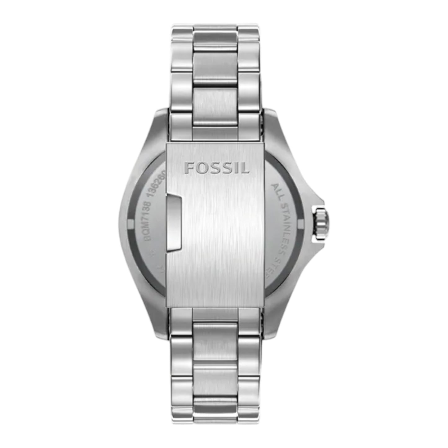 Reloj Fossil Dalton City Deep, correa de acero inoxidable plateada BQM7138 / ENVÍO GRATIS