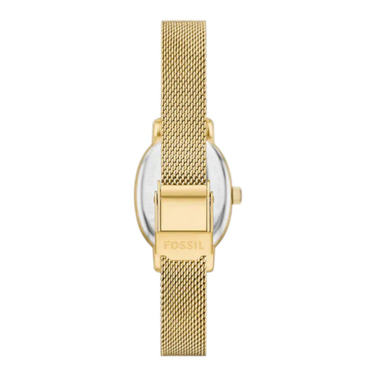 Reloj Fossil Penny Elegant Classic para mujer, de nácar con correa milanesa de acero inoxidable dorado BQW5017 / ENVÍO GRATIS