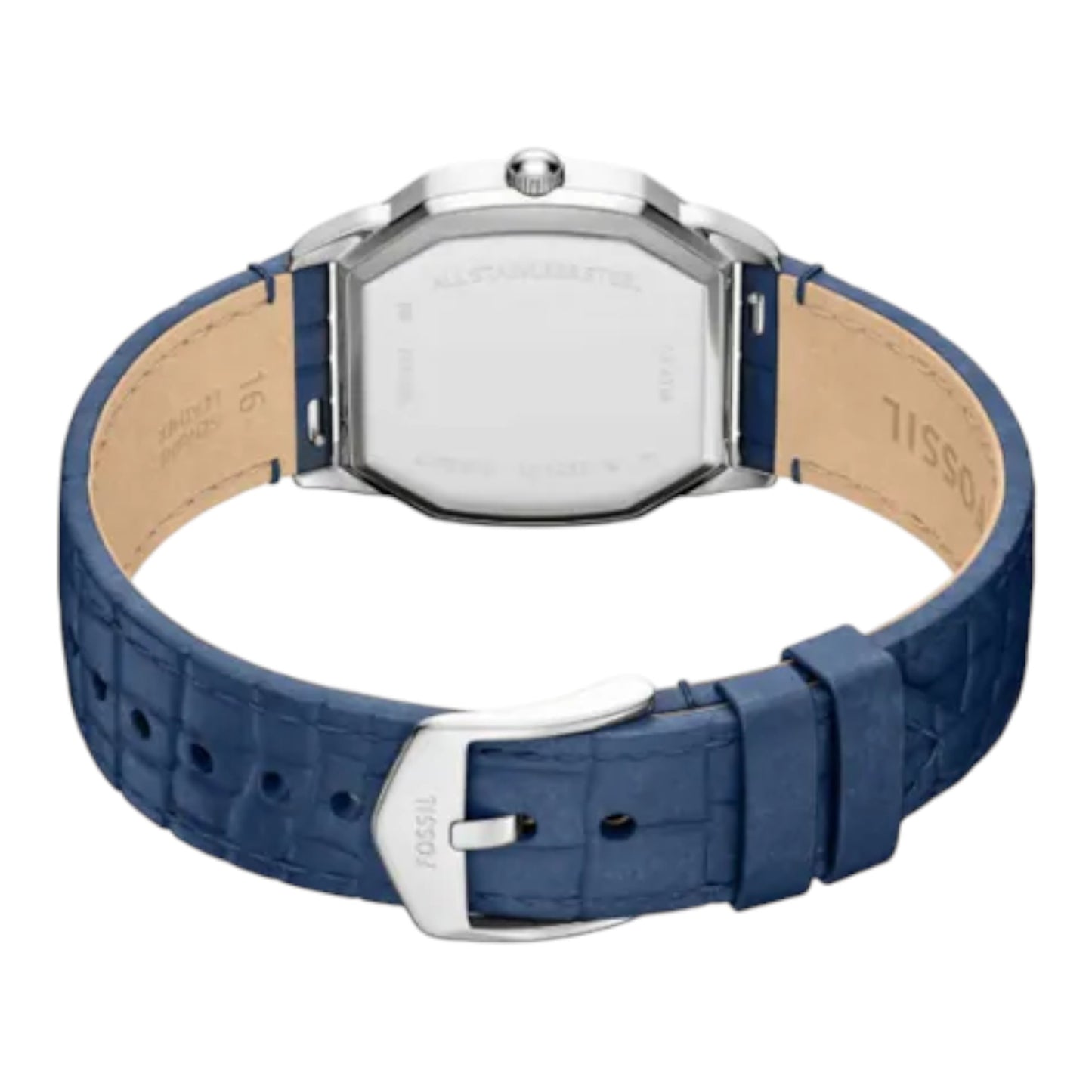 Reloj Fossil Harlow Eternal con números romanos estilo retro para mujer, correa de cuero genuino azul ES5425 / ENVÍO GRATIS