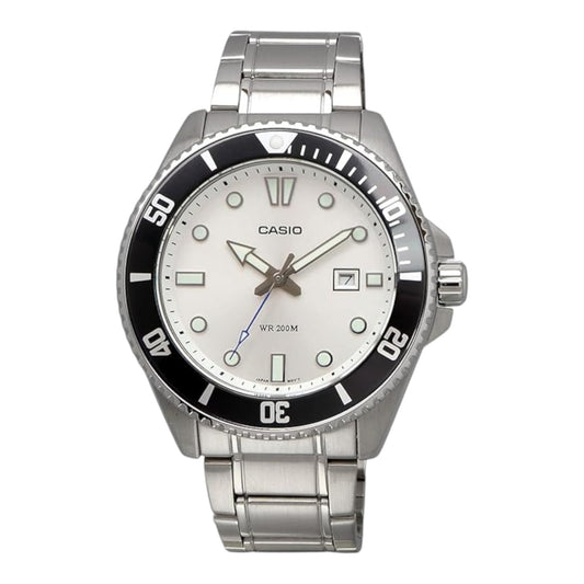 Reloj Casio de caballero pulsera de acero inoxidable MDV-107D-7AV / ENVÍO GRATIS.