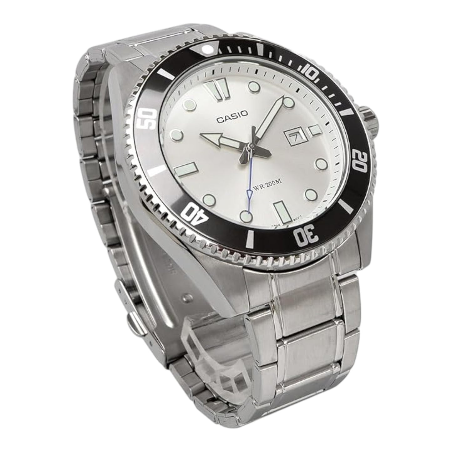 Reloj Casio de caballero pulsera de acero inoxidable MDV-107D-7AV / ENVÍO GRATIS.